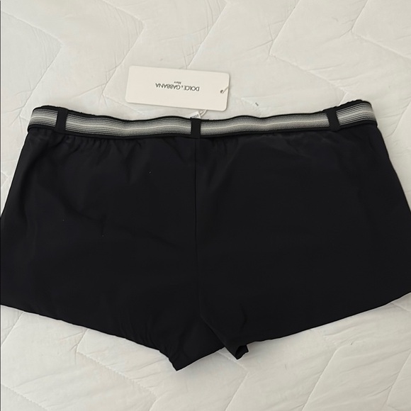 Dolce & Gabbana Black Swim Shorts with Belt - Picture 5 of 8